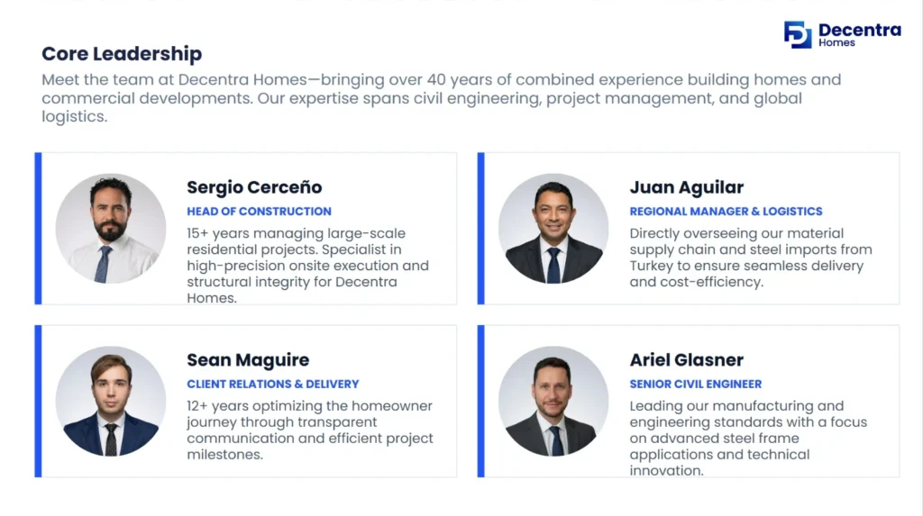 Sergio Cerceño como Director de Proyectos